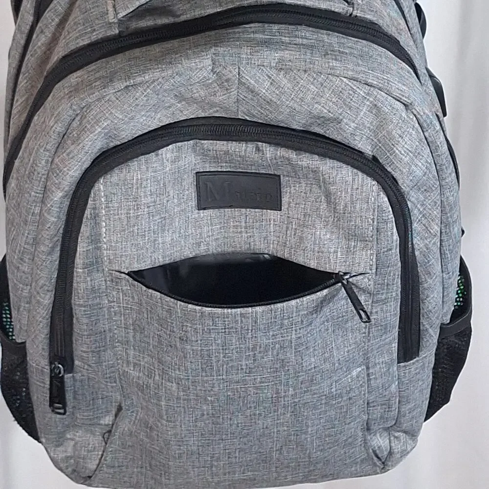 MATEIN Grey Laptop Backpack 15.6” USB Charging Anti-theft Water-Resistant Travel - Picture 5 of 16